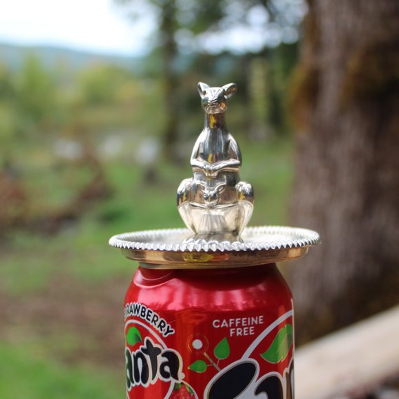 Vintage Kangaroo Ring Holder – Silver-Plated Trinket Dish – 3" – - Picture 6 of 6